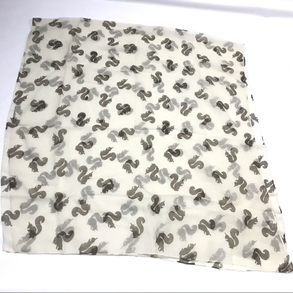 Women Squirrel Scarf Women Large Rectangular Neck - Picture 6 of 7